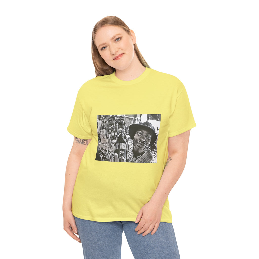 Pink Siifu Graphic Print Short Sleeve Crew Neck Unisex Heavy Cotton Tee Shirt