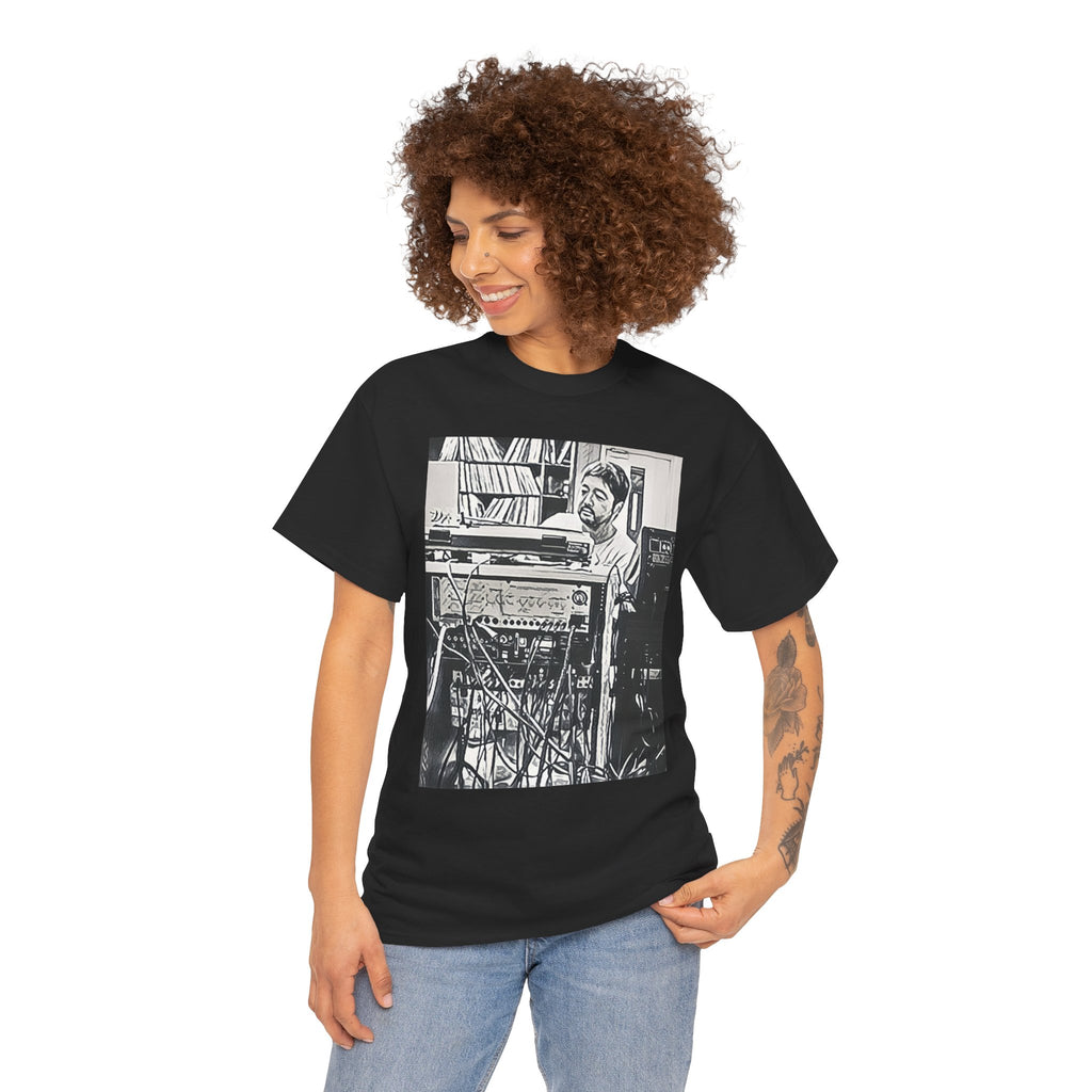 Nujabes Graphic Print Short Sleeve Crew Neck Unisex Heavy Cotton Art Tee Shirt