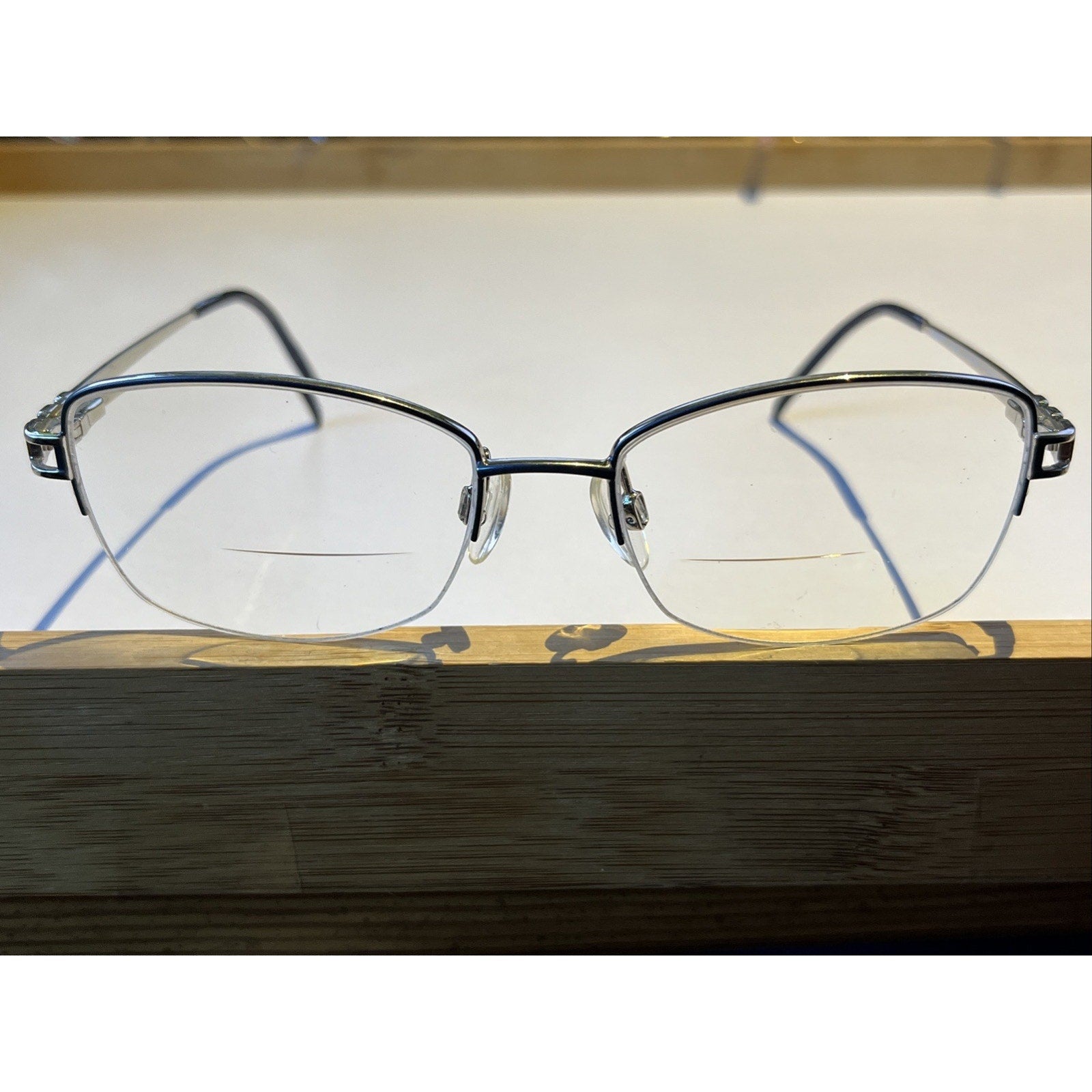 CHARMANT ARISTAR Eyeglasses AR30818 543 Blue Womens 51-17-135 Silver Frames Only