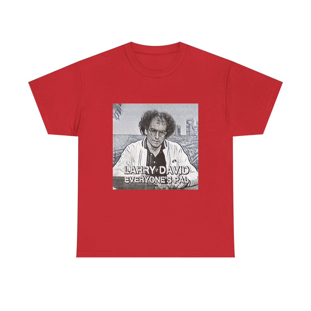Larry David Everyone's Pal Graphic Print Short Sleeve Unisex Heavy Cotton Tee