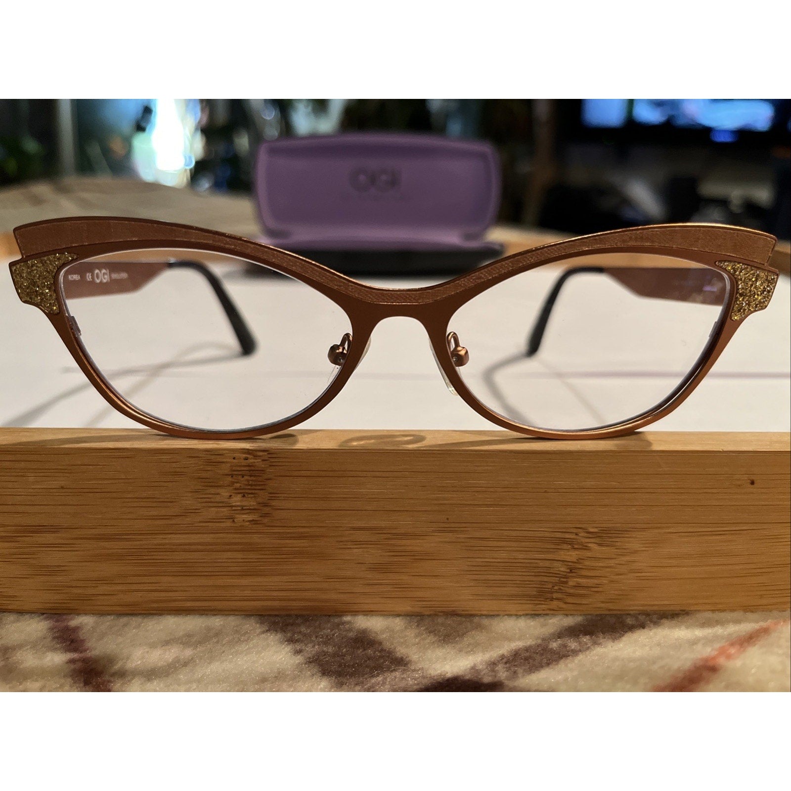 OGI 4308/1636 Bronze Black EYEGLASSES GLASSES 53-17-145 B36mm Frames Metal
