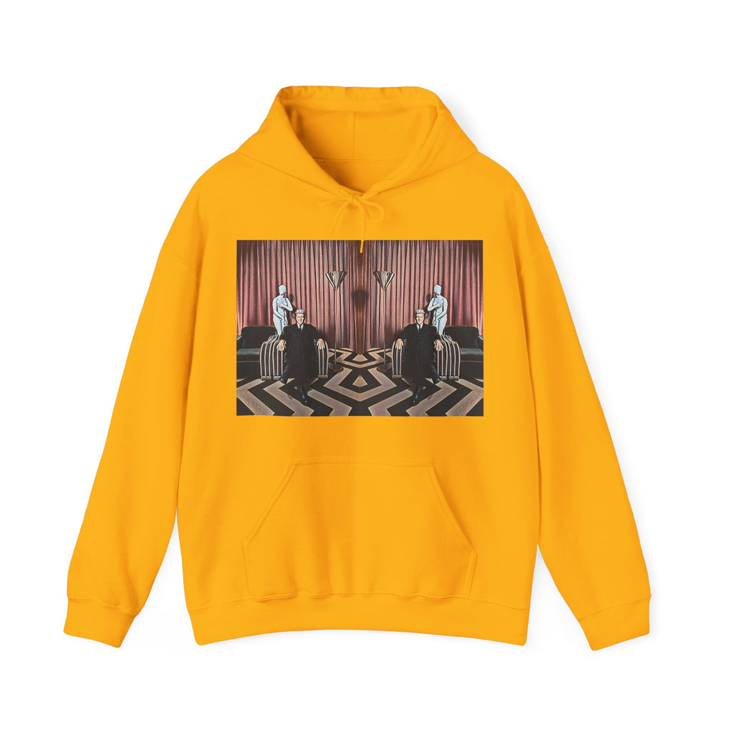 David Lynch Twin Peaks Art Graphic Print LS Unisex Heavy Blend Hooded Sweatshirt