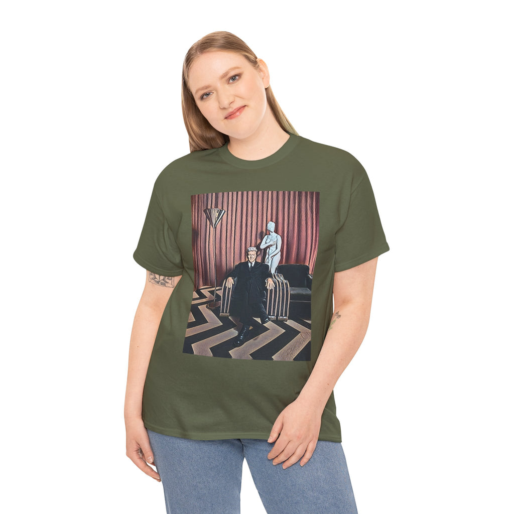 David Lynch Twin Peaks Graphic Print Short Sleeve Unisex Heavy Cotton Tee Shirt
