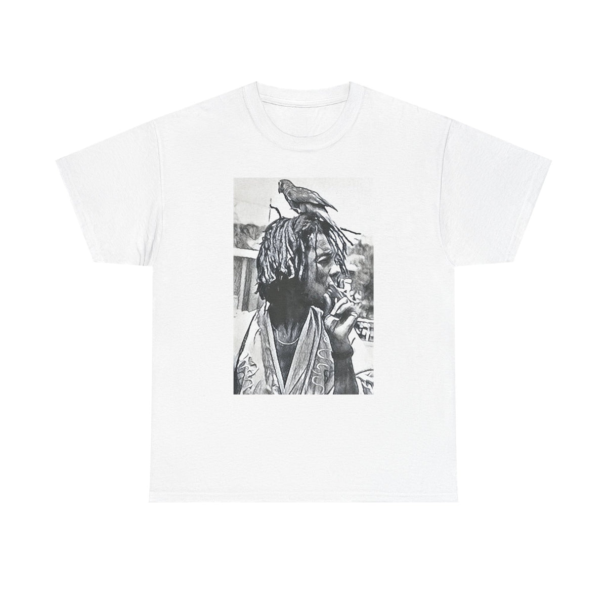 Peter Tosh Graphic Print Short Sleeve Crew Unisex Heavy Cotton Reggae Tee Shirt
