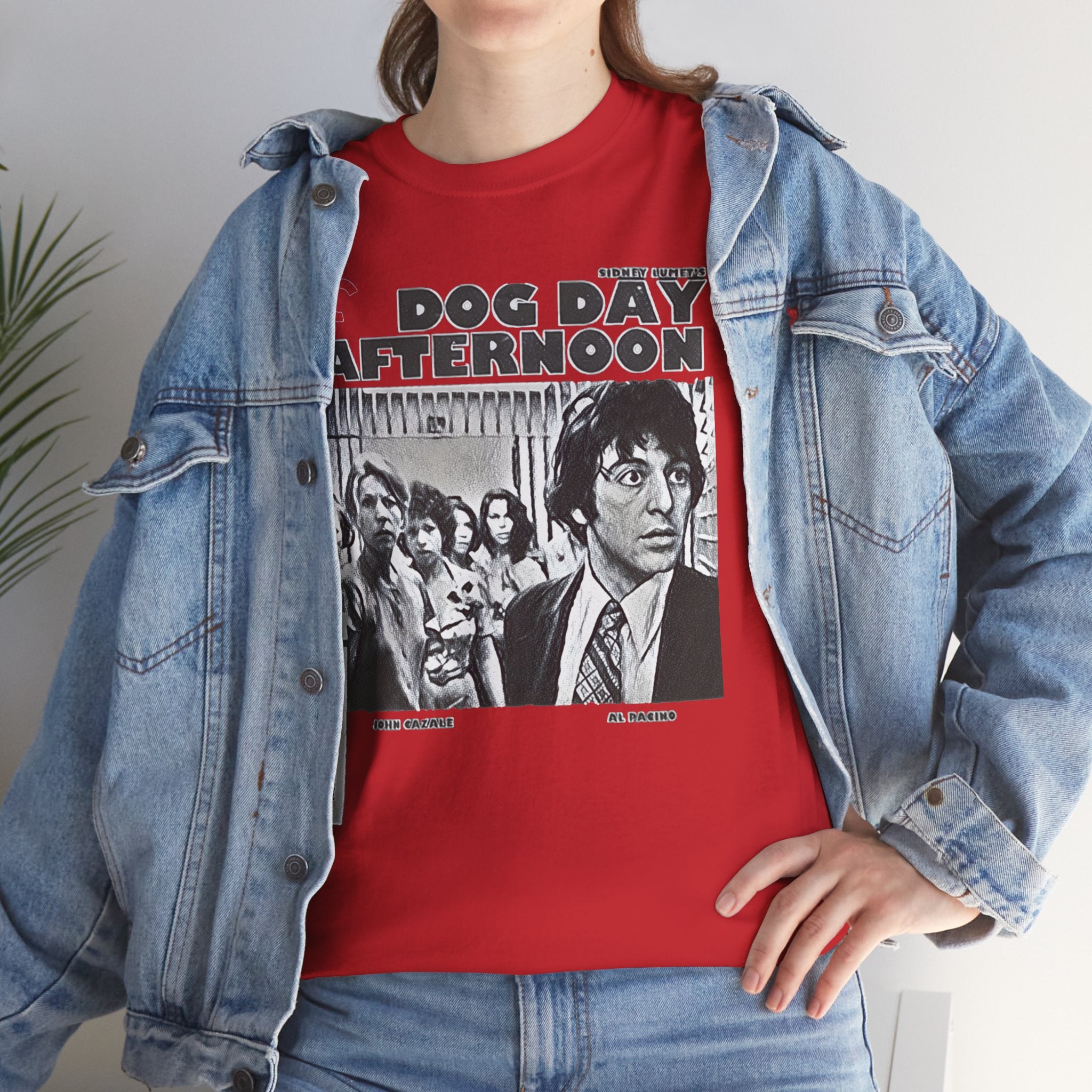 Dog Day Afternoon Graphic Print Al Pacino Black & White Unisex Heavy Cotton Tee