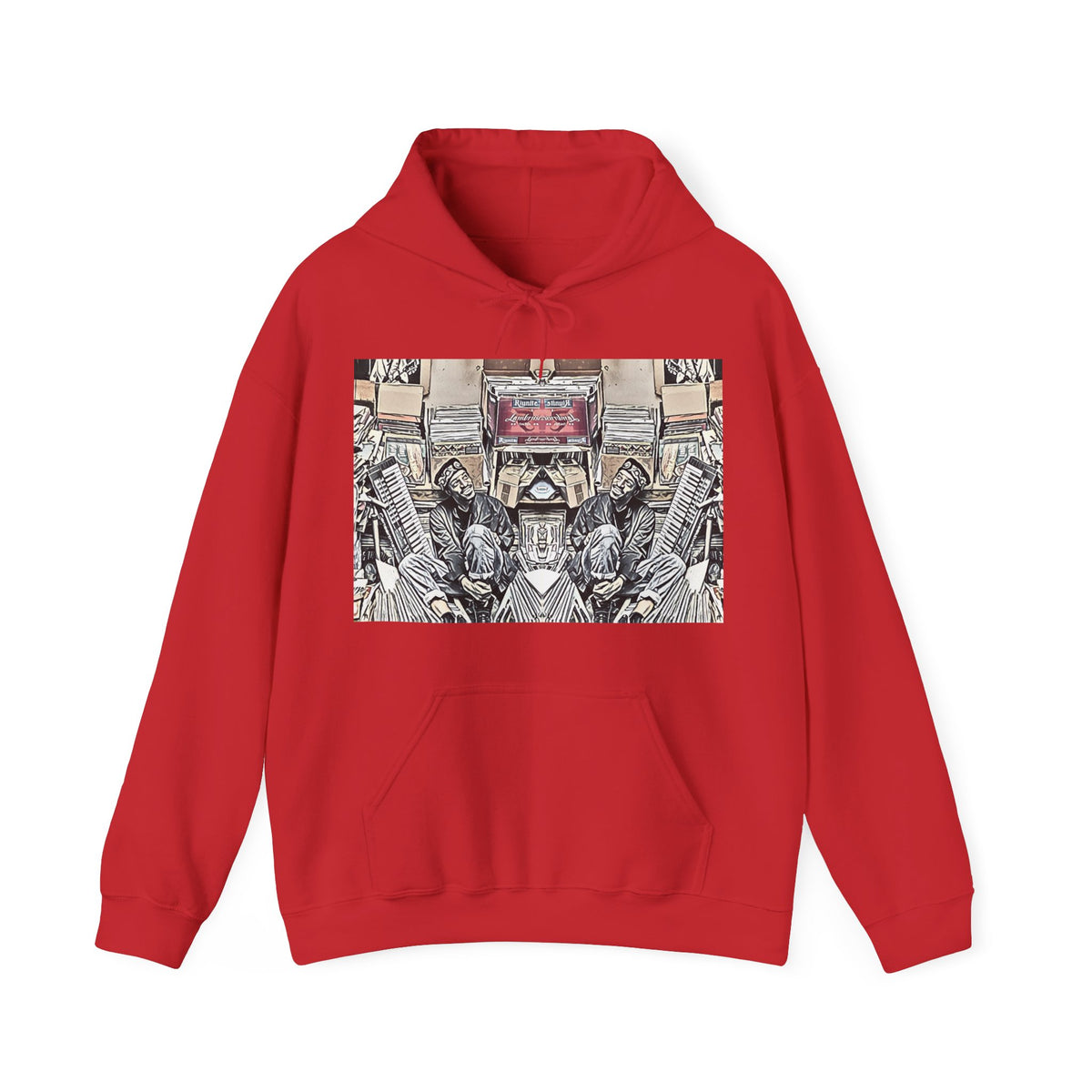Andre 3000 Surrounded By Vinyl Long Sleeve Unisex Heavy Blend™ Hooded Sweatshirt