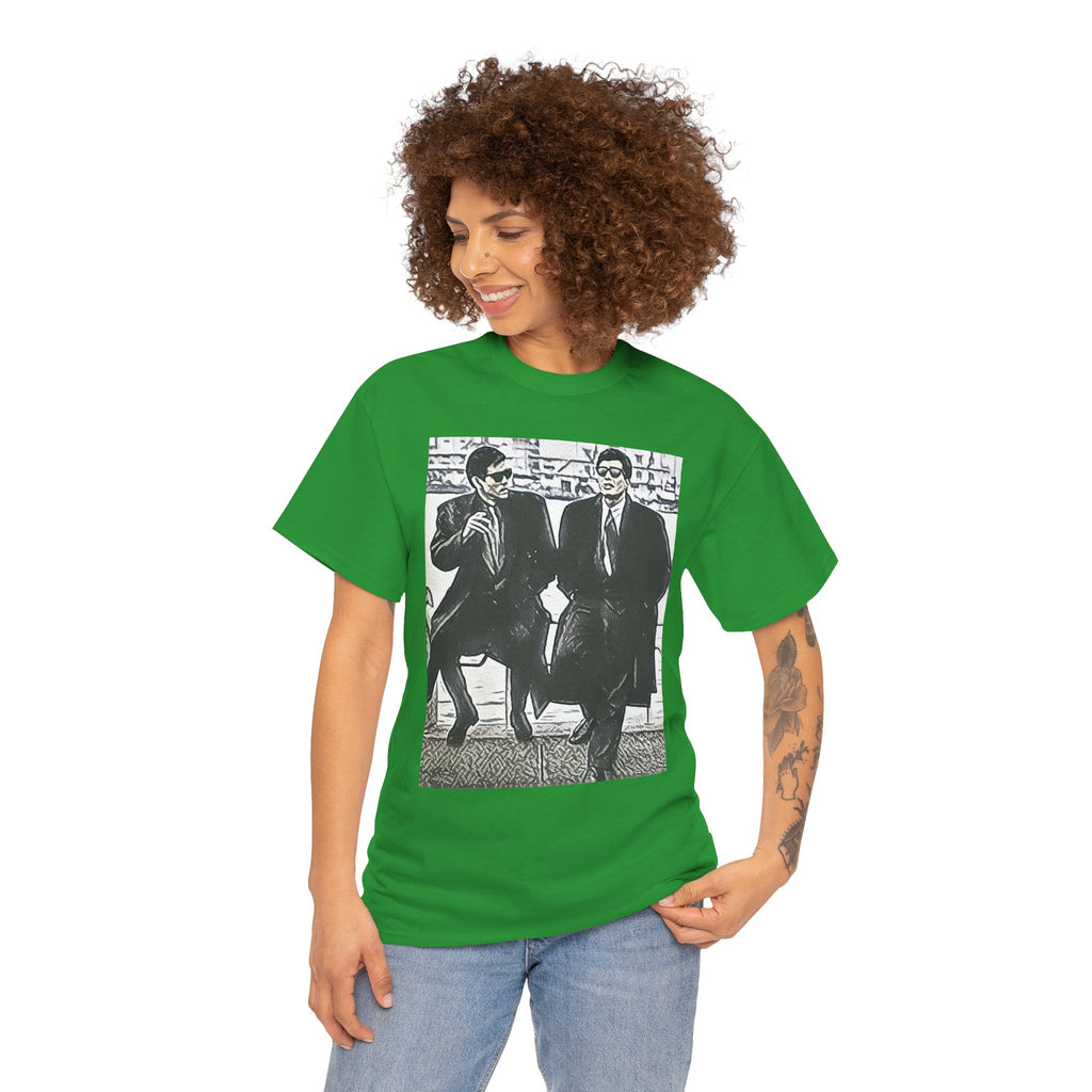 Abunai Deka Graphic Print Short Sleeve Crew Neck Unisex Heavy Cotton Tee Shirt