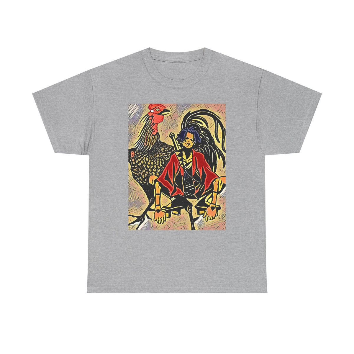Samurai Champloo Graphic Print Short Sleeve Unisex Heavy Cotton Anime Tee Shirt