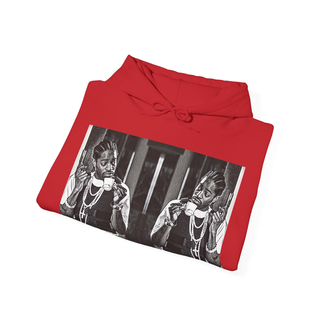 Andre 3000 Graphic Print Long Sleeve Unisex Heavy Blend™ Hooded Art Sweatshirt