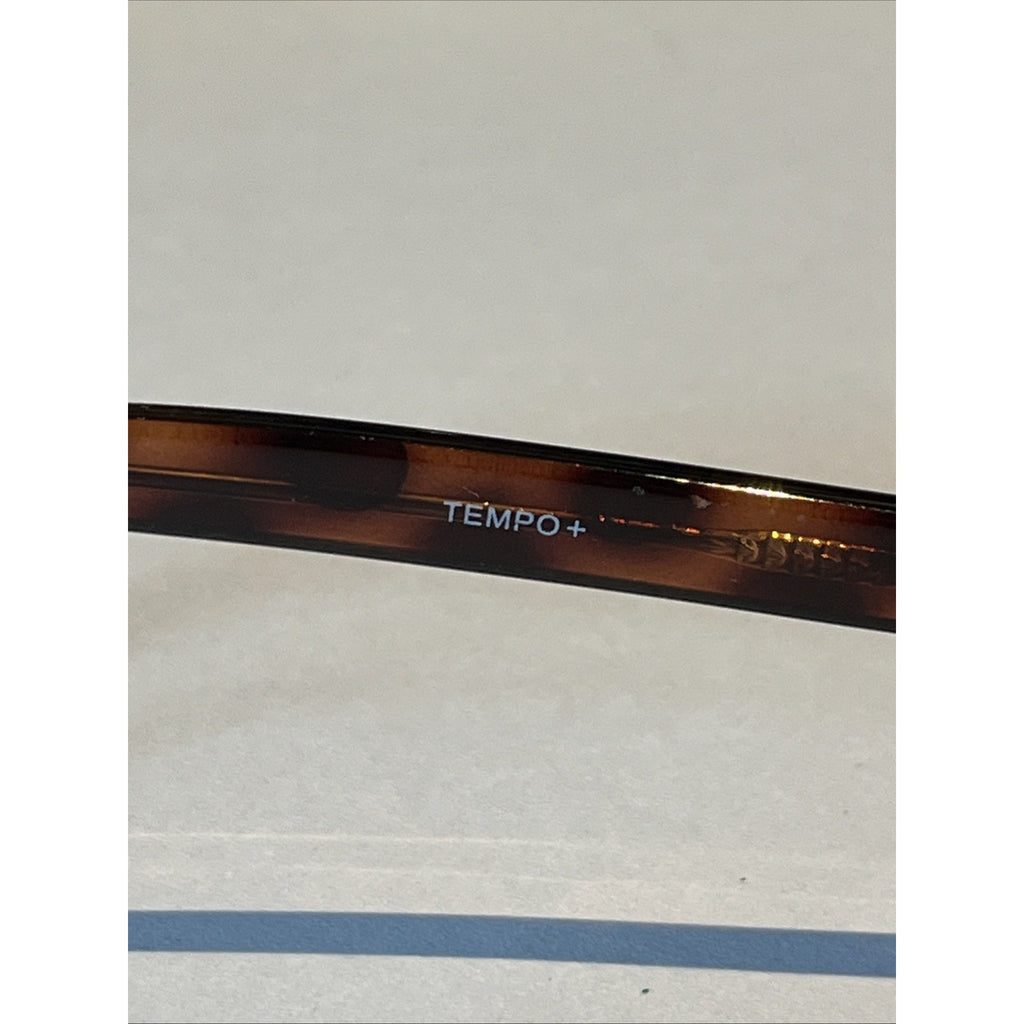 Tempo Eyeglasses HE 8000 52-17-145 Rectangular Brown Tortoise Frames Only