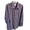Brooks Brothers Men’s XL Traditional Fit Red Blue Check Dress Long Sleeve Shirt
