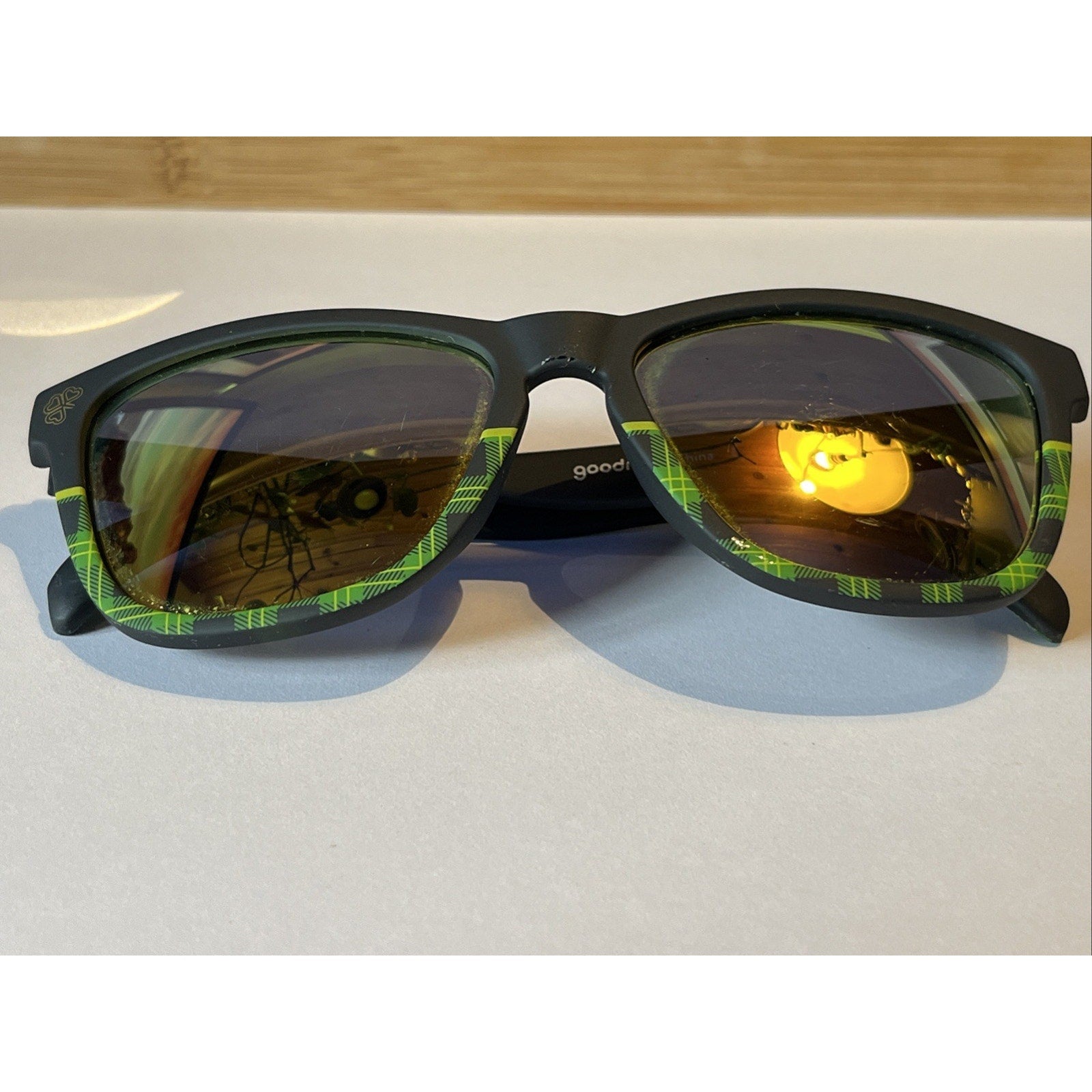 Goodr Clash of the Tartans OG Frame Polarized Lens Sunglasses St. Patrick's Day