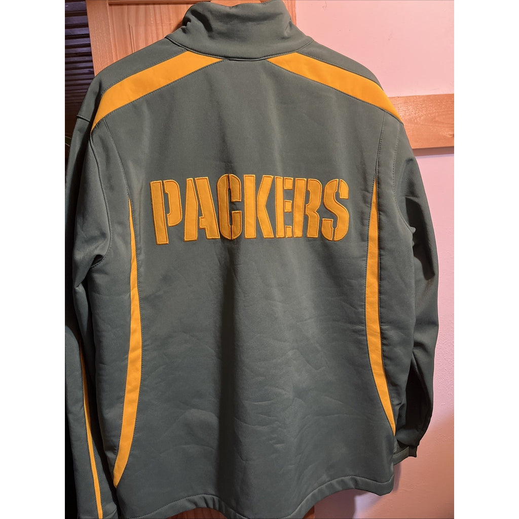 NFL Green Bay Packers Football Softshell Jacket Men’s Medium Full Zip