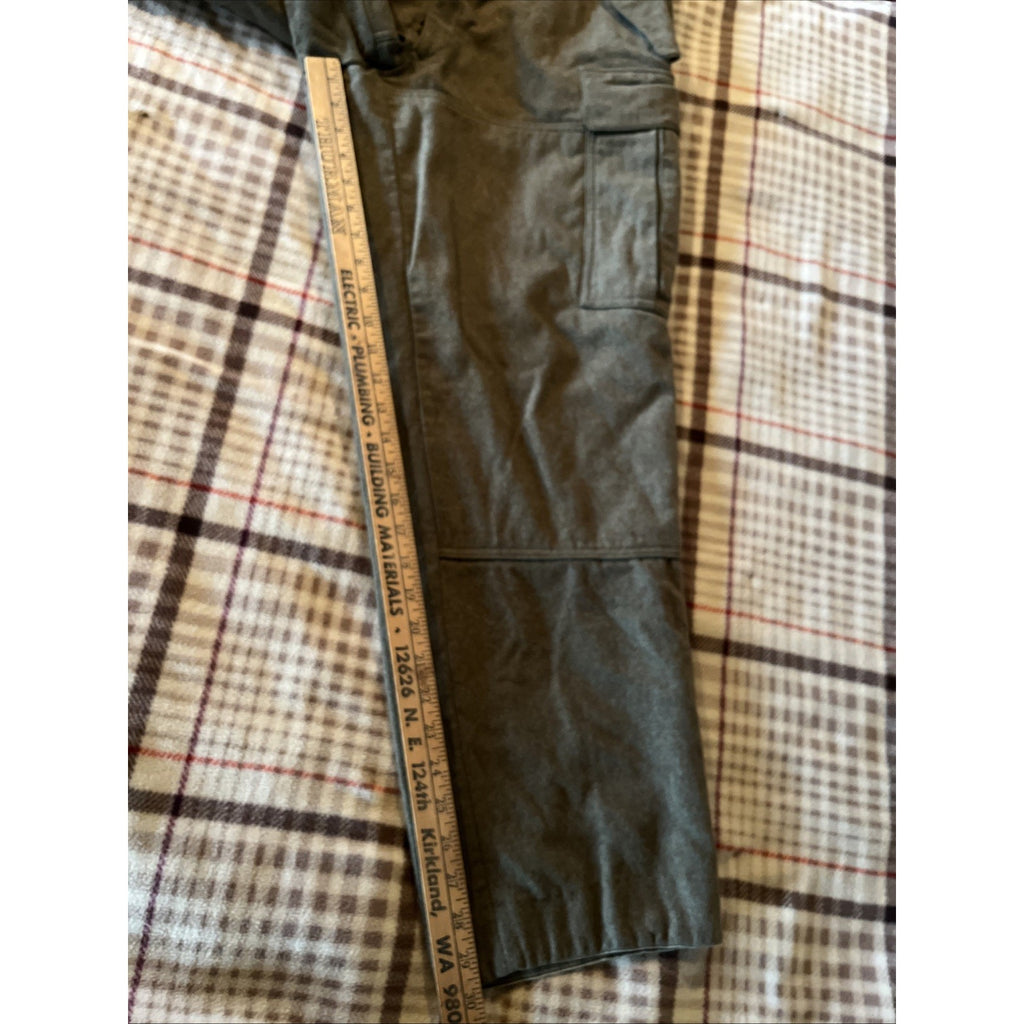 POST WW II GERMAN BUNDESWEHR WINTER WOOL GREEN PANTS SPORTRA ARNSTORF 34x30 VTG