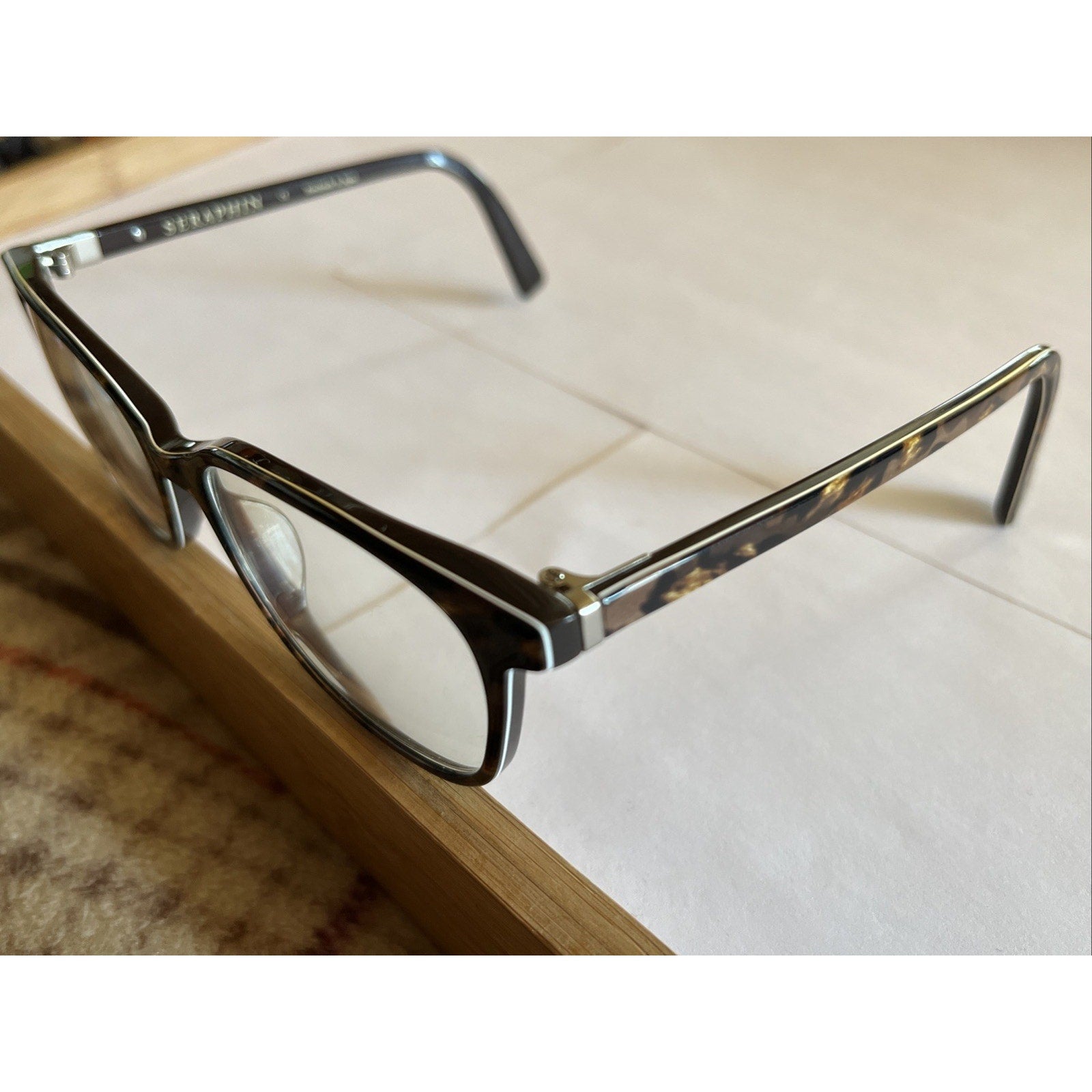 Seraphin Eyeglasses Frames Tortoise Brown Full Rim Mens Womens Unknown Model