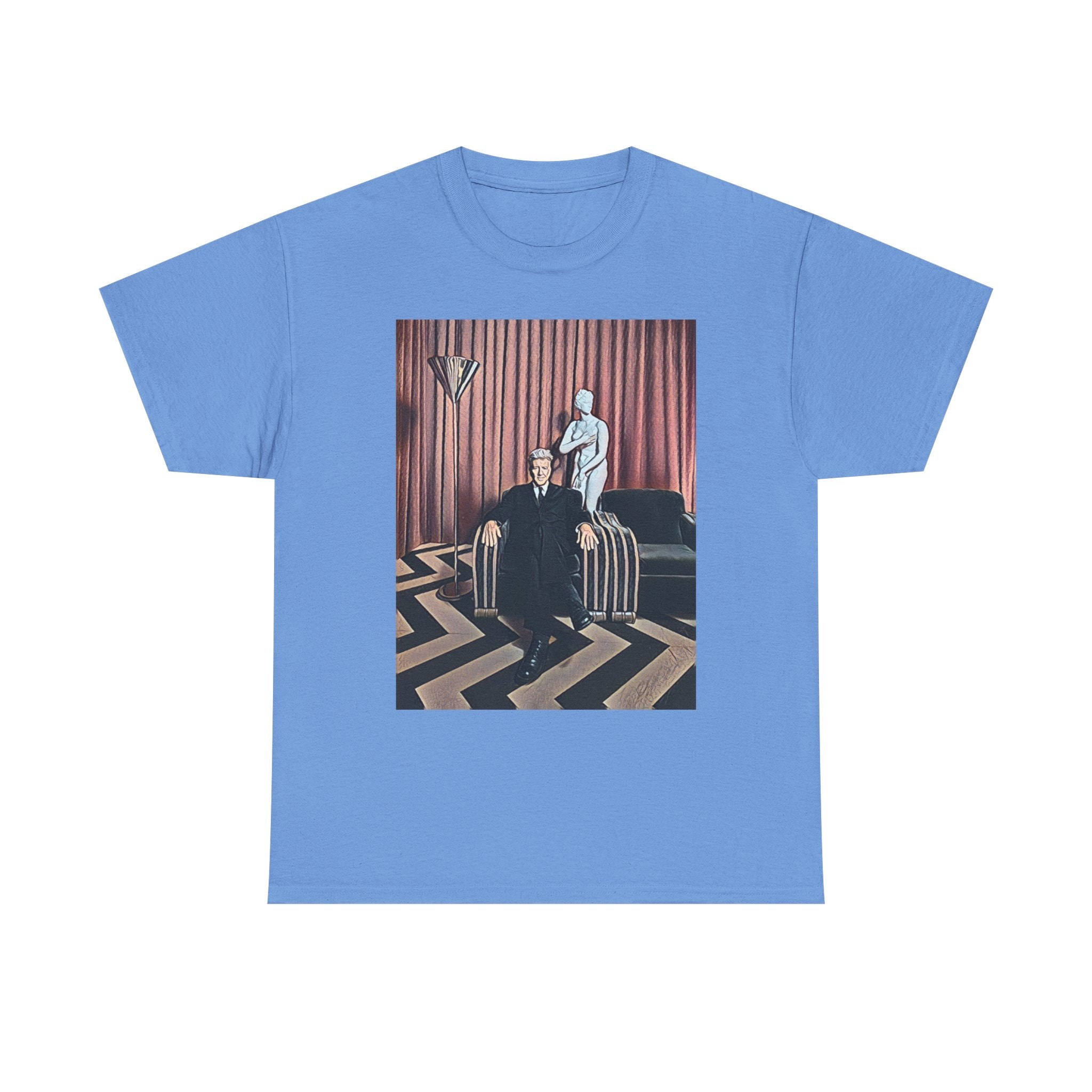 David Lynch Twin Peaks Graphic Print Short Sleeve Unisex Heavy Cotton Tee Shirt