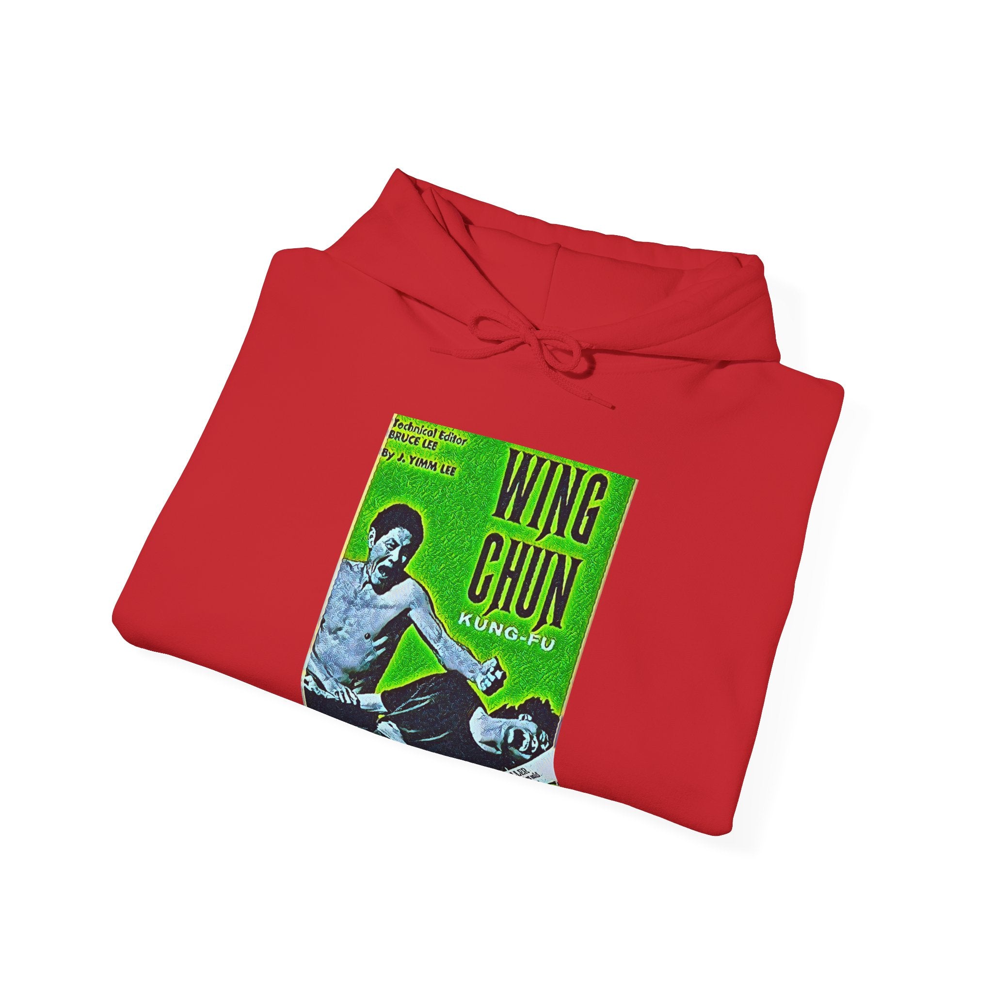 Wing Chun Kung-Fu Graphic Print Long Sleeve Unisex Heavy Blend Hooded Sweatshirt