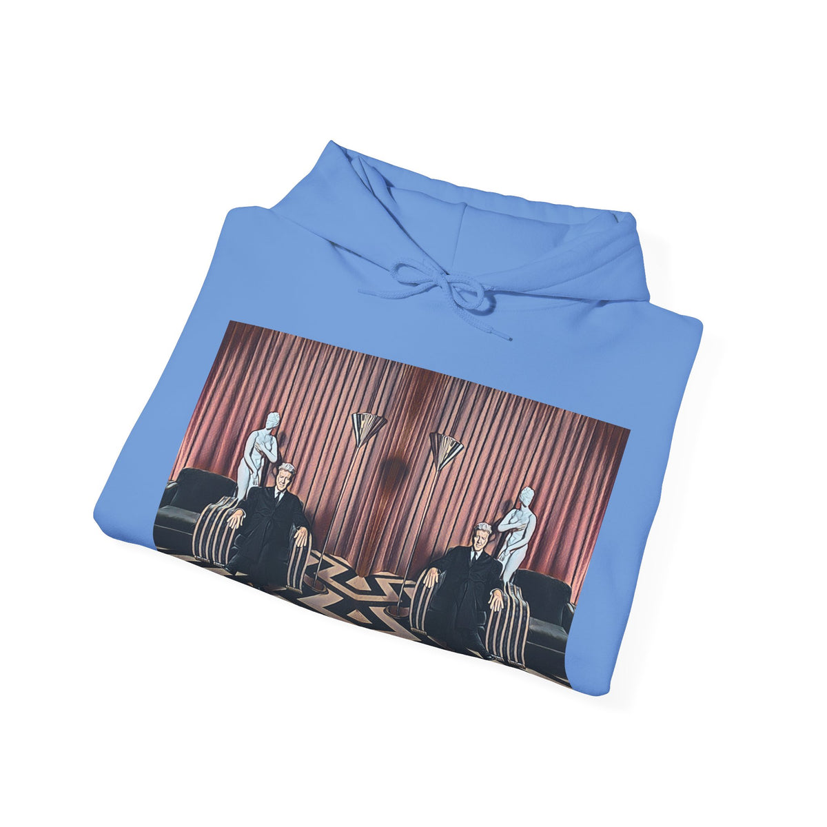 David Lynch Twin Peaks Art Graphic Print LS Unisex Heavy Blend Hooded Sweatshirt