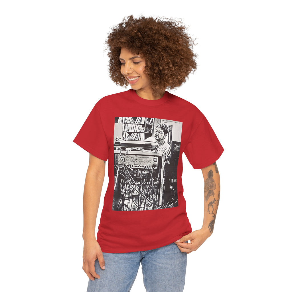 Nujabes Graphic Print Short Sleeve Crew Neck Unisex Heavy Cotton Art Tee Shirt