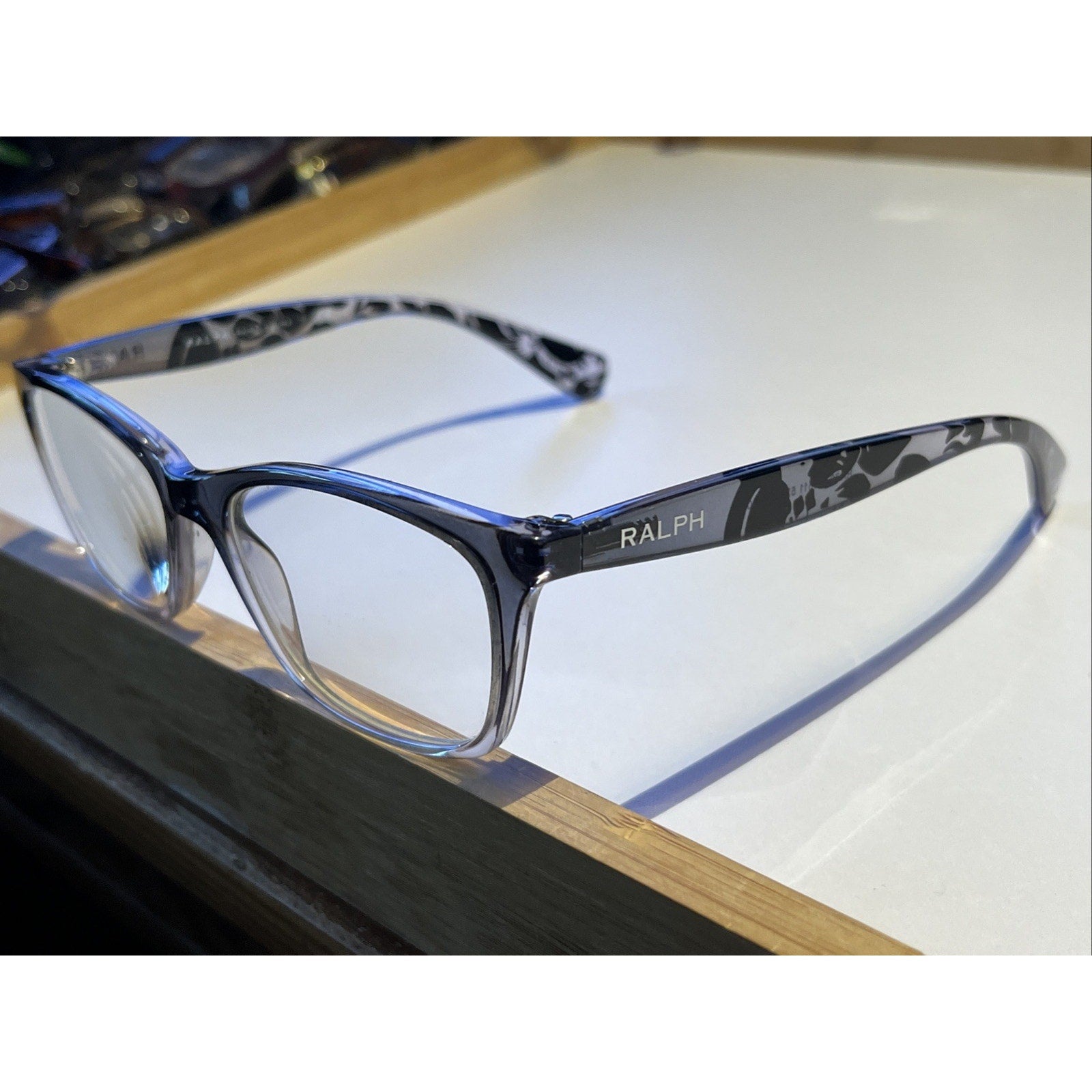 Ralph Lauren Eyeglasses Womens Grey Ombre Floral RA7071 1511 52-16-140