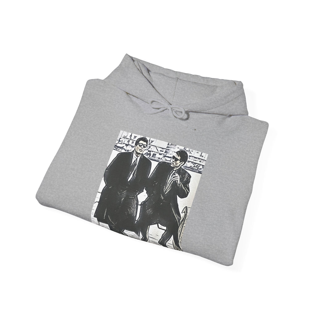 Abunai Deka Graphic Print Long Sleeve Unisex Heavy Blend™ Hooded Art Sweatshirt