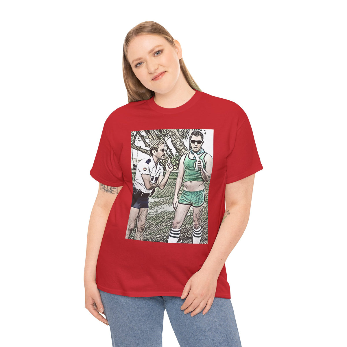 Reno 911 Graphic Print Short Sleeve Crew Neck Unisex Heavy Cotton Art Tee Shirt