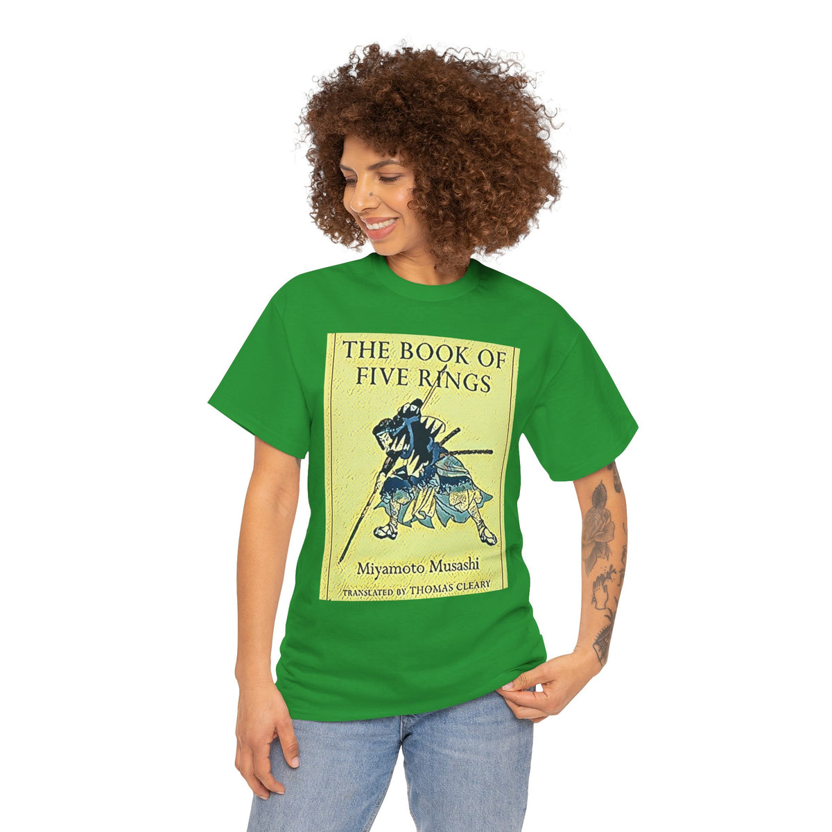 The Book Of Five Rings Graphic Print Short Sleeve Unisex Heavy Cotton Tee Shirt
