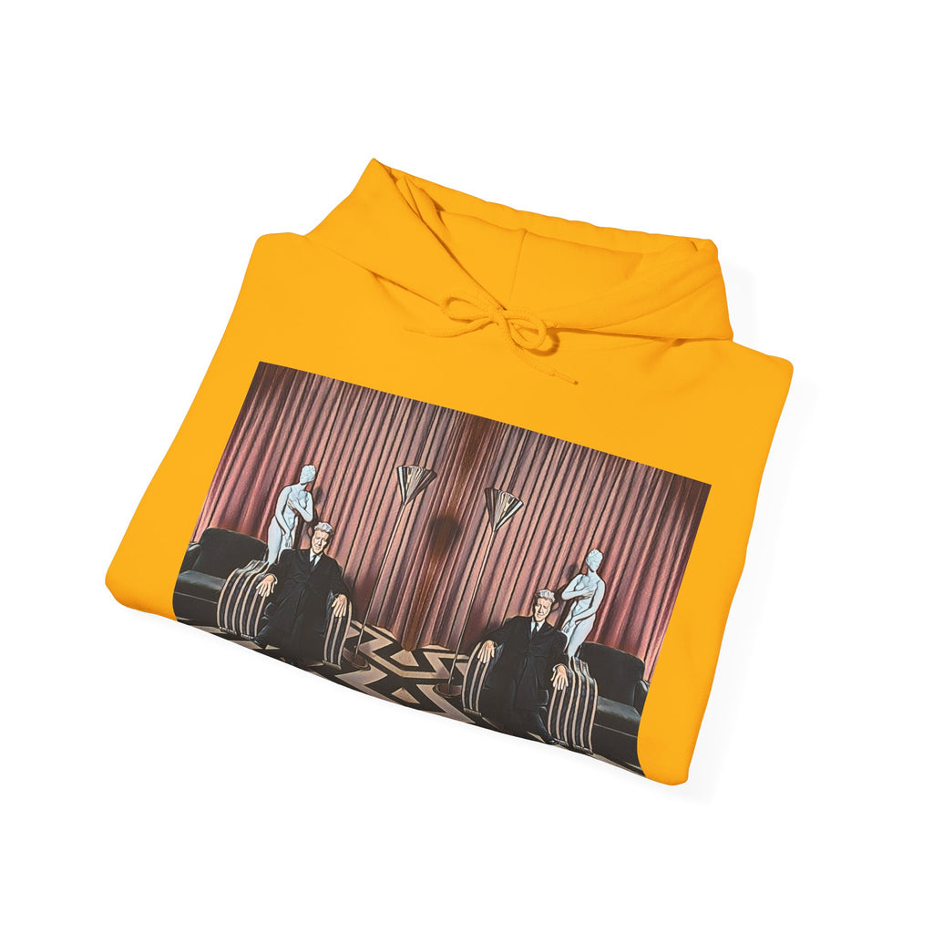 David Lynch Twin Peaks Art Graphic Print LS Unisex Heavy Blend Hooded Sweatshirt