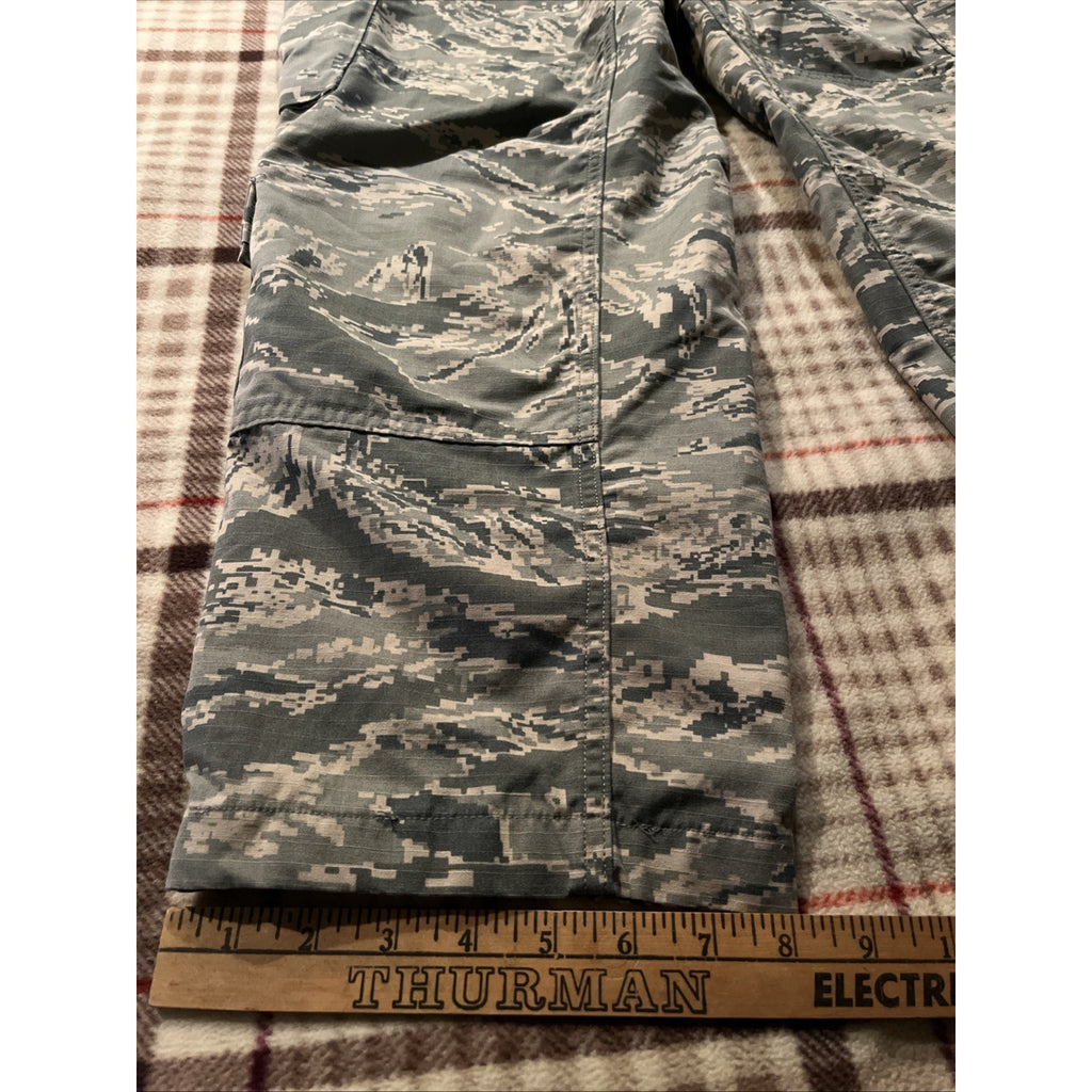 Military Air Force Gray Digital Camo Cargo Pants Men’s 30x27 Button Fly Canvas