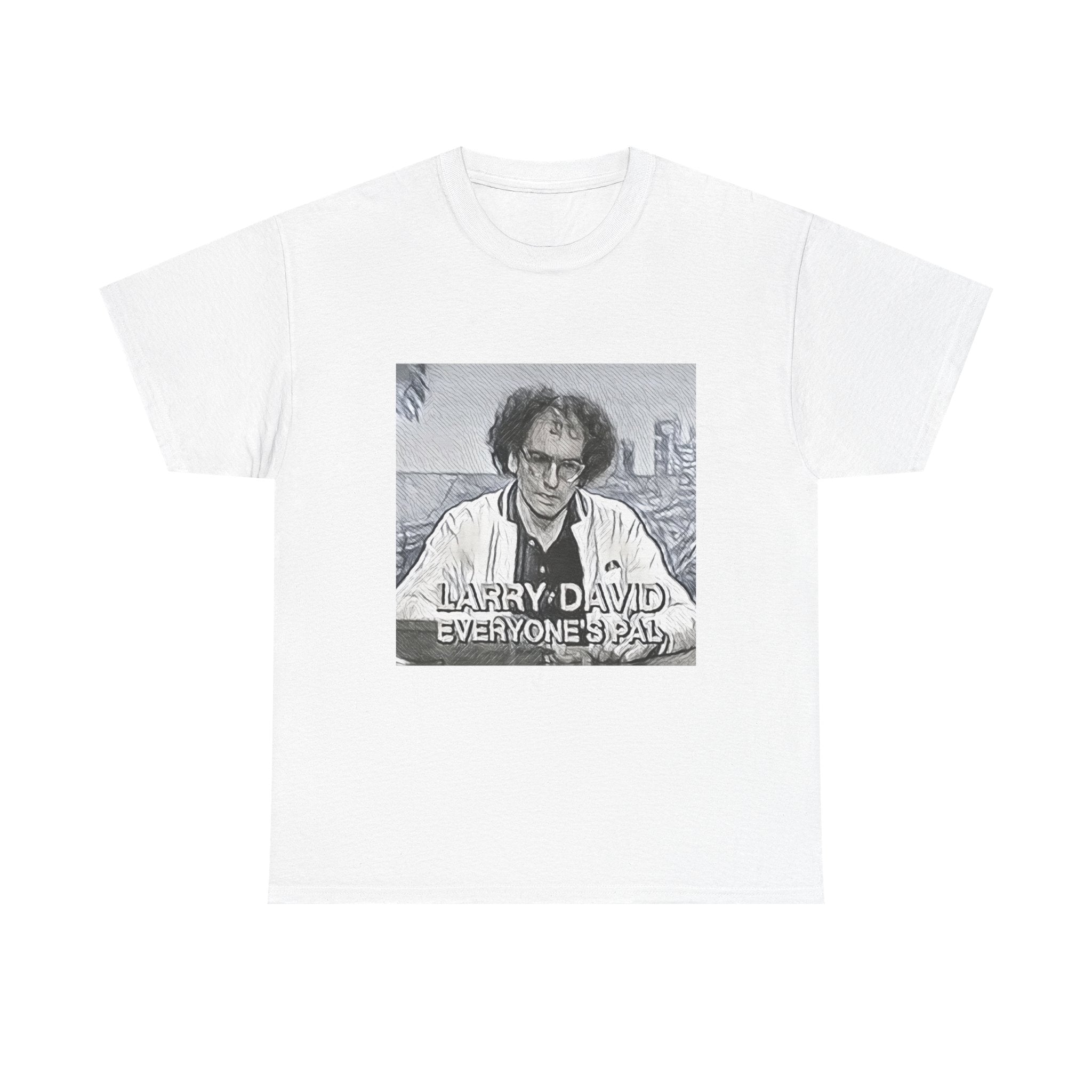 Larry David Everyone's Pal Graphic Print Short Sleeve Unisex Heavy Cotton Tee