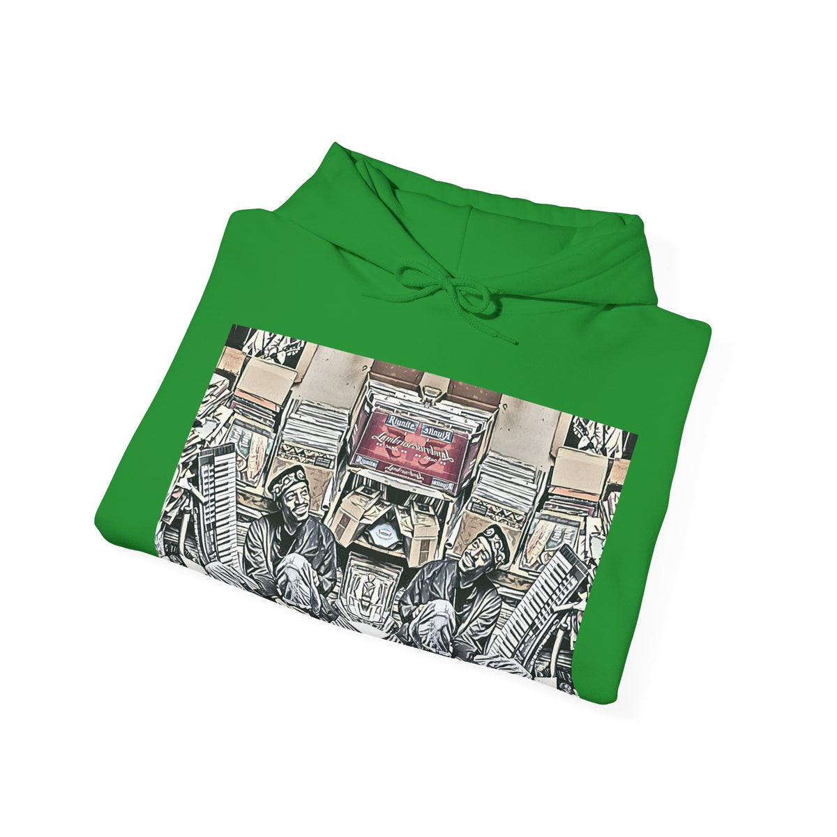 Andre 3000 Surrounded By Vinyl Long Sleeve Unisex Heavy Blend™ Hooded Sweatshirt