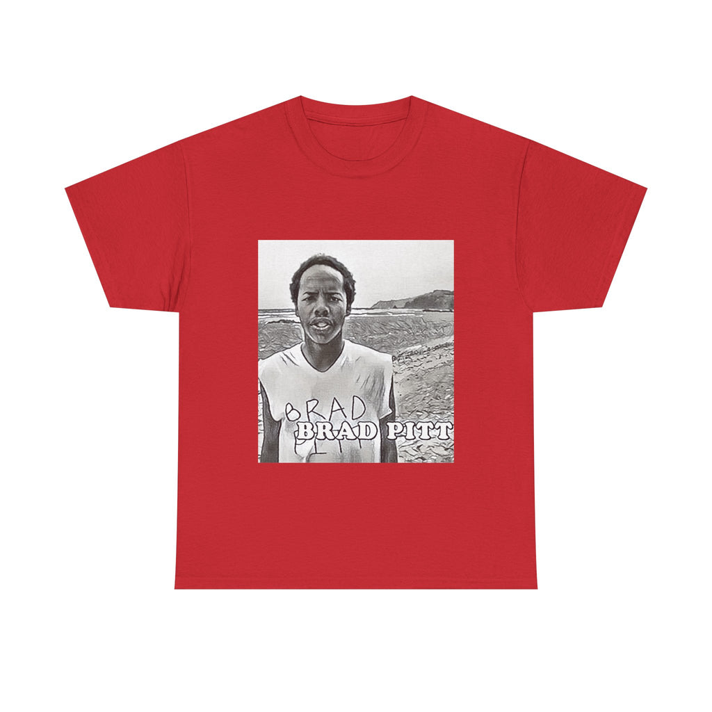 Earl Sweatshirt Brad Pitt Graphic Print Short Sleeve Unisex Heavy Cotton T-Shirt