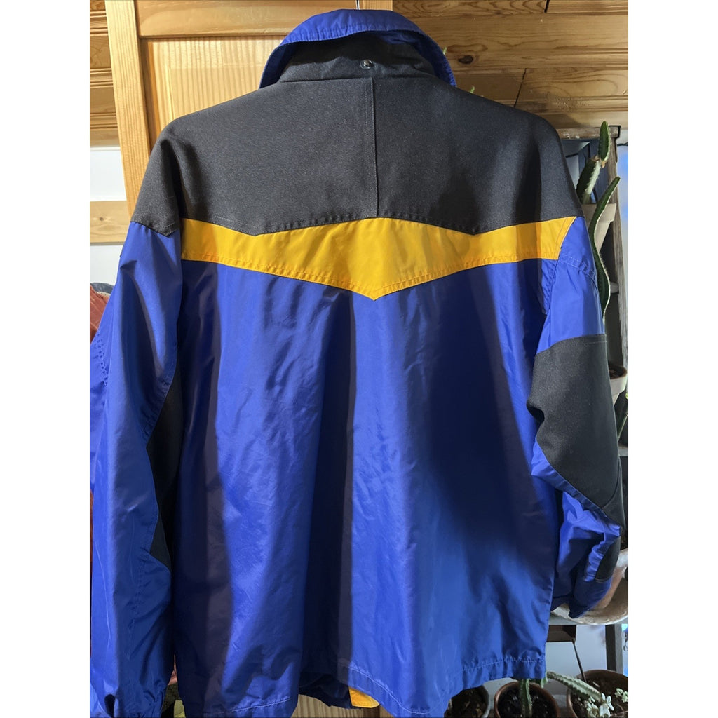 Columbia Mens M Blue Shell Jacket Ski Snow board Rain Winter Coat Boulder Ridge