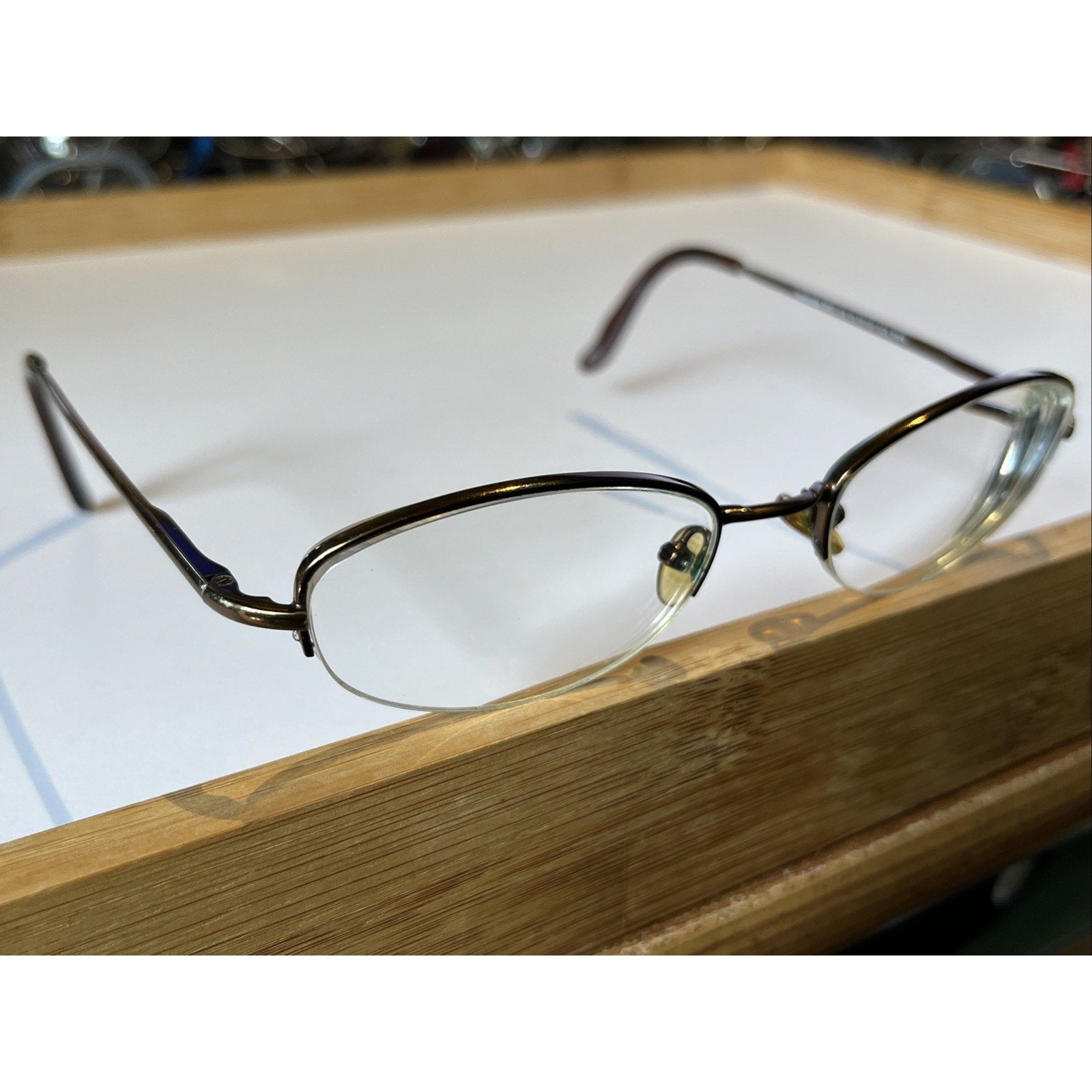 Saki Eyewear Mod 508 Eyeglasses Col. BWN Brown Frame 50-19-140 Handmade Japan