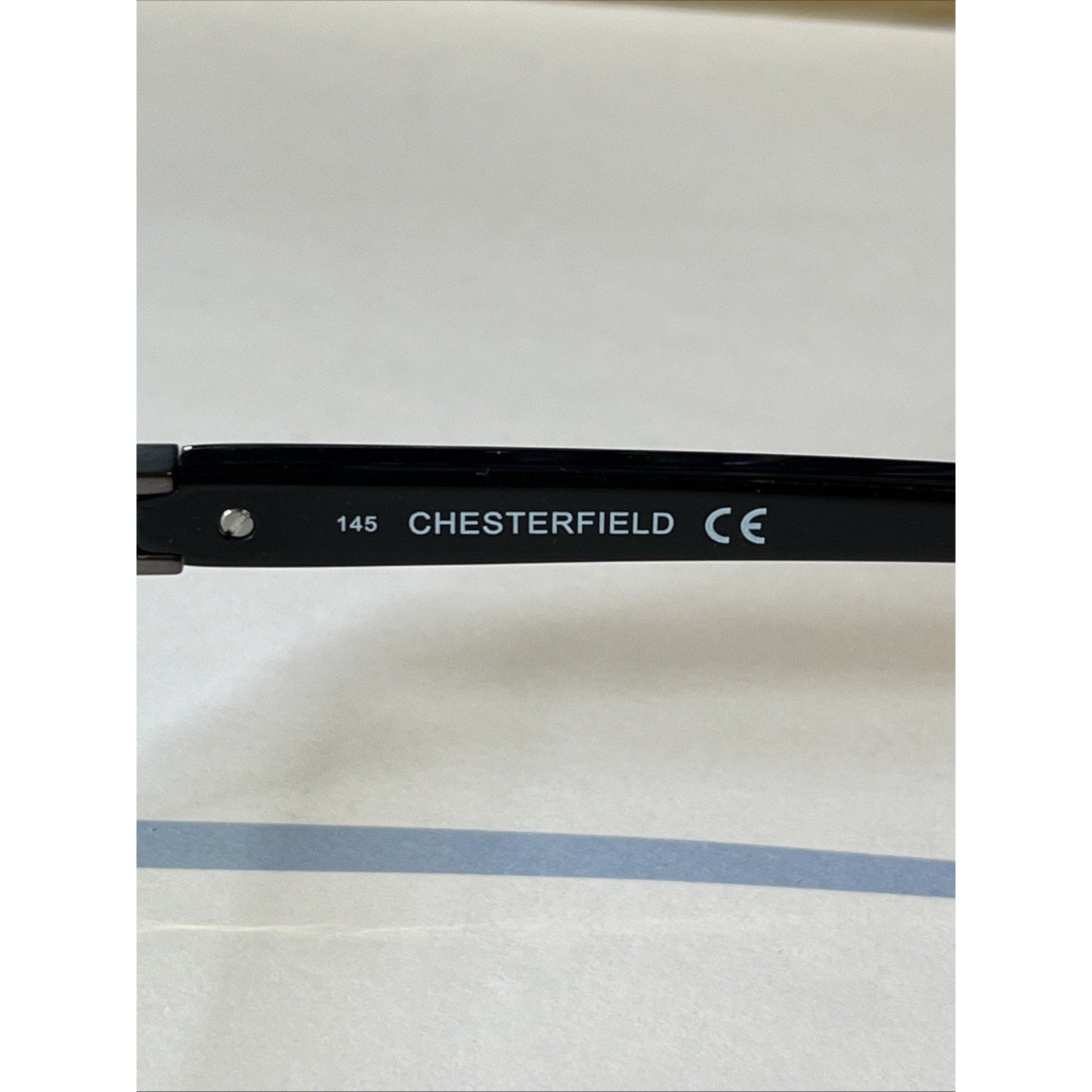 CHESTERFIELD CH 45XL 0JVW BLACK GUNMETAL AUTHENTIC EYEGLASSES 56-18-145 Half Rim
