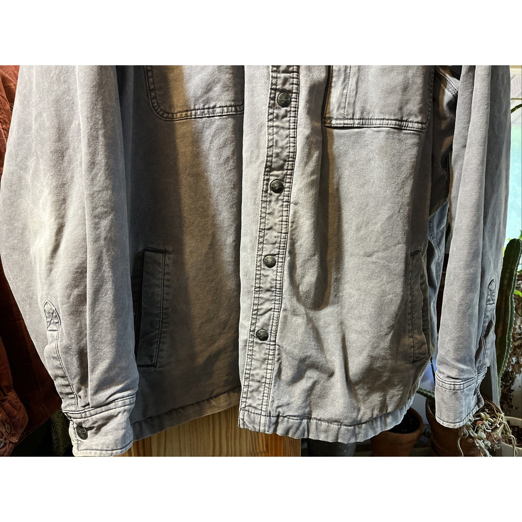 CARHARTT Rugged Flex blanket lined canvas work shirt jacket 3XL Gray 102851
