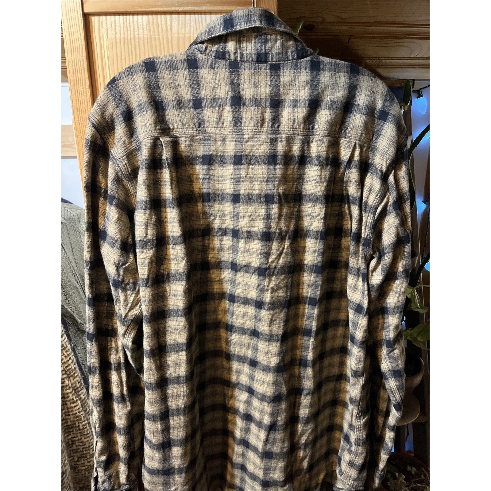 Carhartt Shirt Mens L Brown Plaid Outdoor Relaxed Fit Button Workwear Western