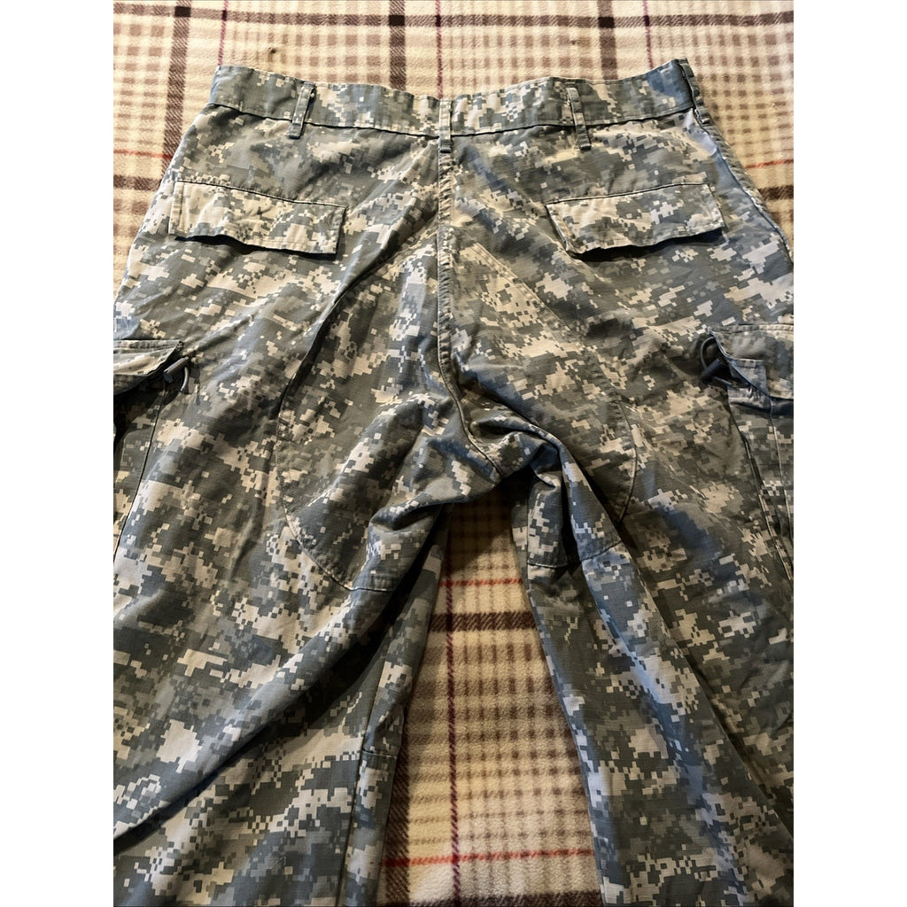 US Army Pants Trousers Large X-Long USGI Digital Camo Cotton/Nylon Ripstop 36x31