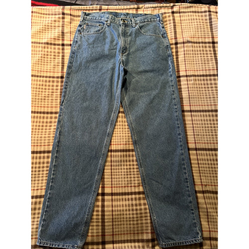 Carhartt B17 Jeans Men’s 36x34 Denim Med Wash Workwear Travel Outdoor Blue Cotton