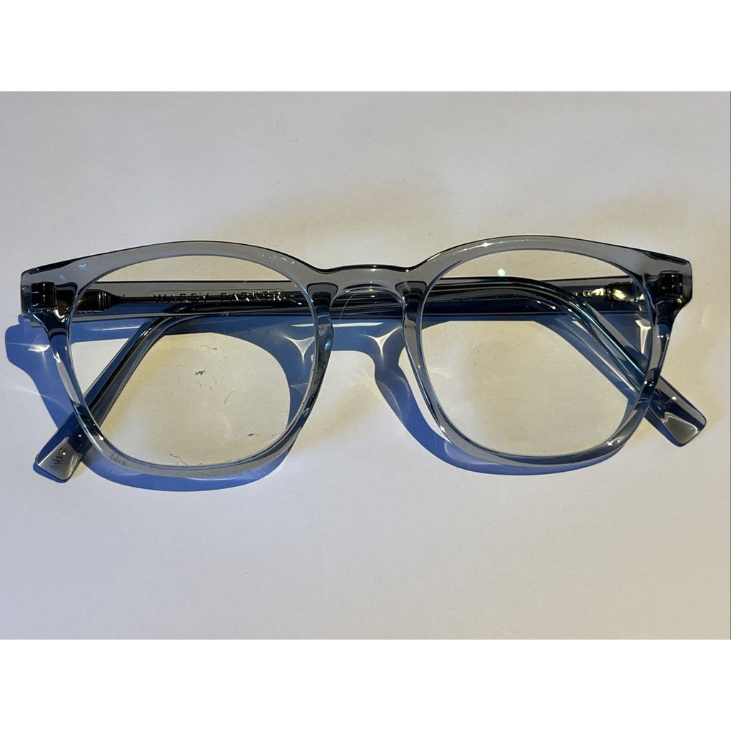 WARBY PARKER Felix 371 Eyeglass Sunglass Frames Translucent Gray 49-19-145