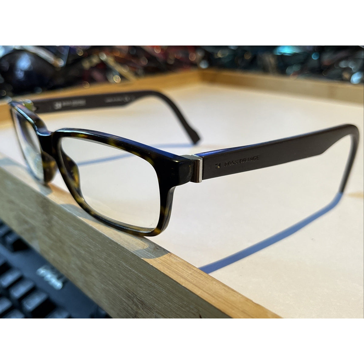 BOSS ORANGE BO0120 GPS Dark Brown Tortoise Eyeglasses Frame 53-16-140