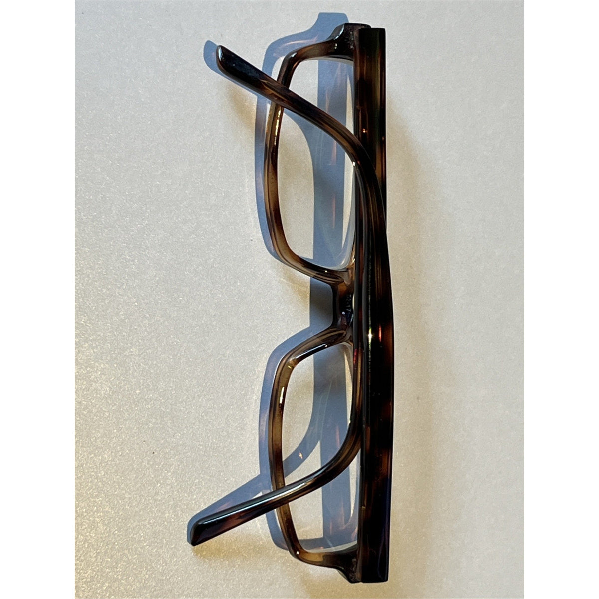 Tempo Eyeglasses HE 8000 52-17-145 Rectangular Brown Tortoise Frames Only