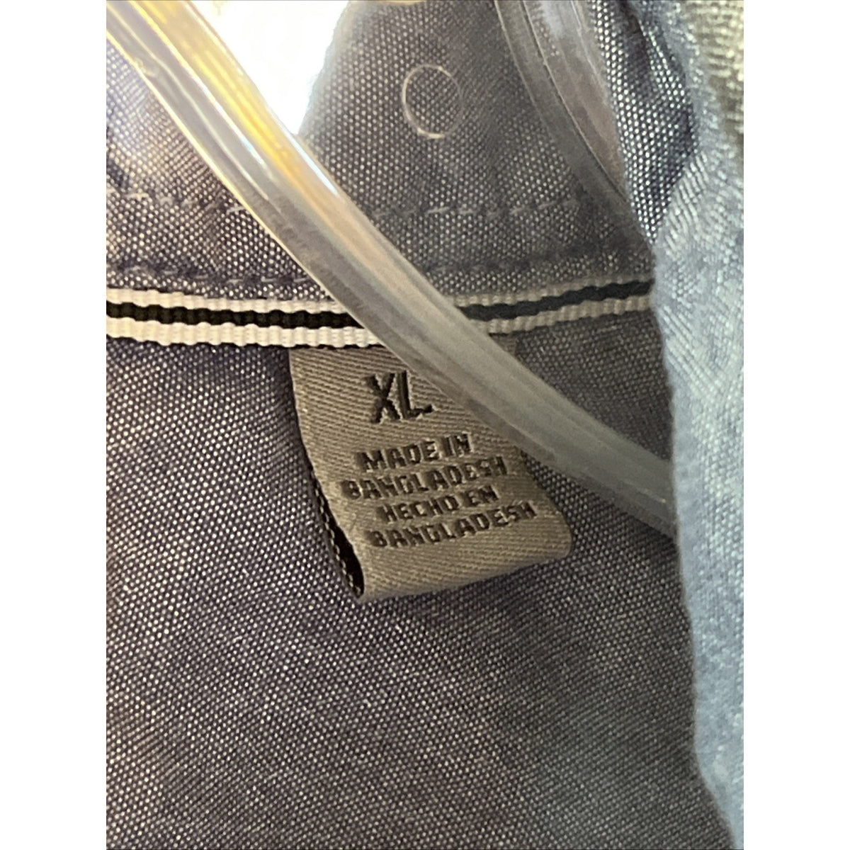 Hurley Button Down Shirt Dark Gray Chambray Asphalt Streetwear Men's Size XL