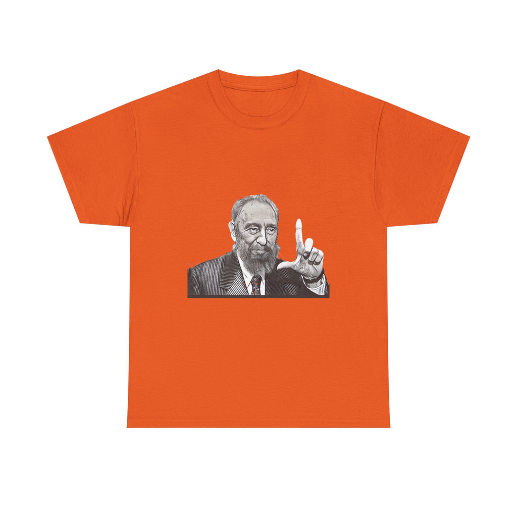 Fidel Castro Black & White Art Graphic Print Unisex Heavy Cotton Tee