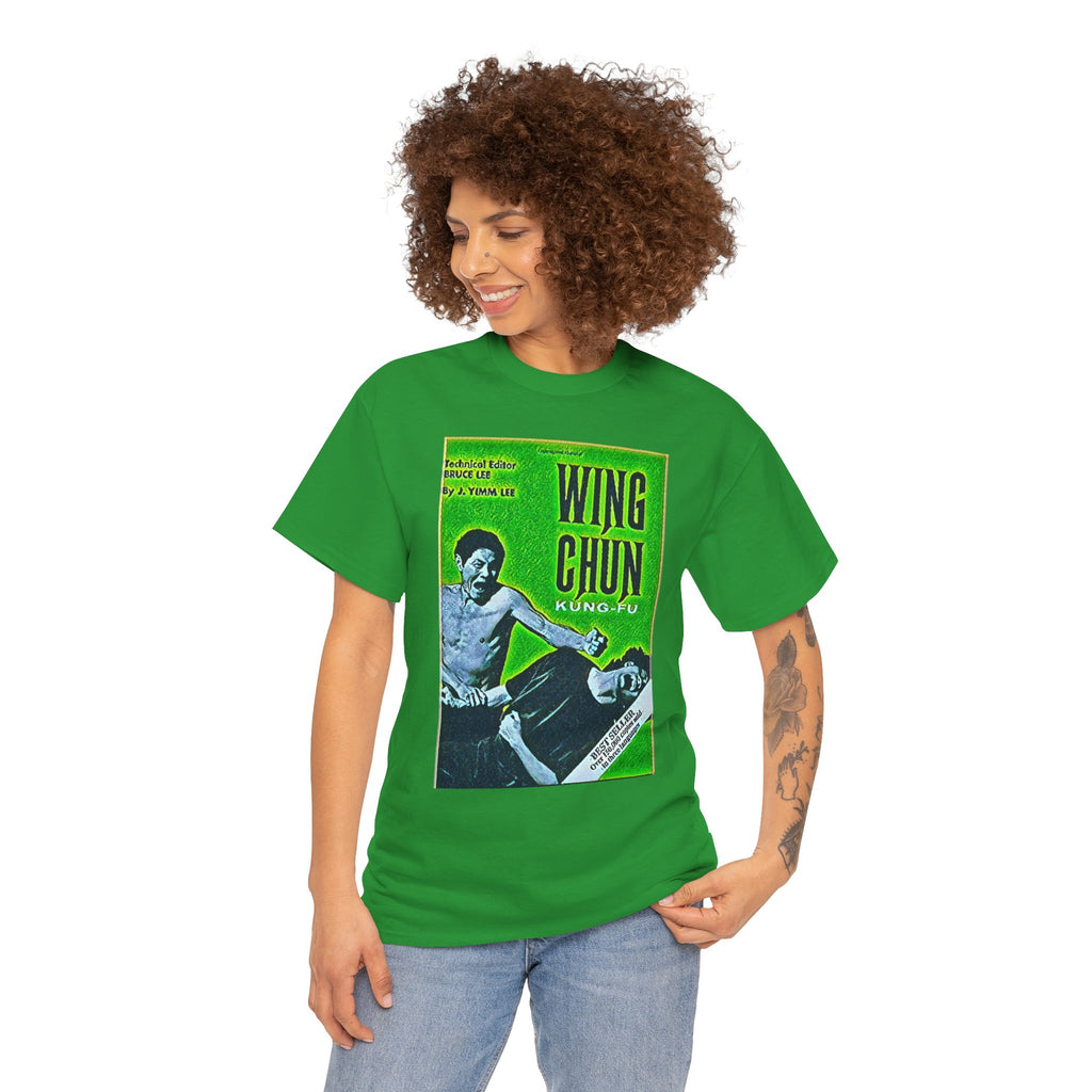 Wing Chun Kung-Fu Graphic Print Short Sleeve Crew Unisex Heavy Cotton Tee Shirt