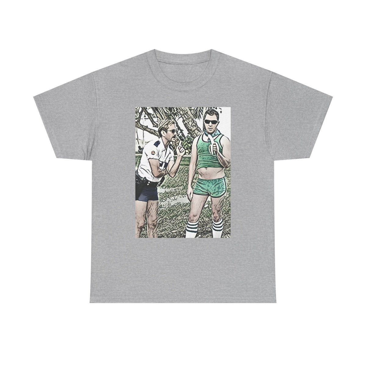 Reno 911 Graphic Print Short Sleeve Crew Neck Unisex Heavy Cotton Art Tee Shirt