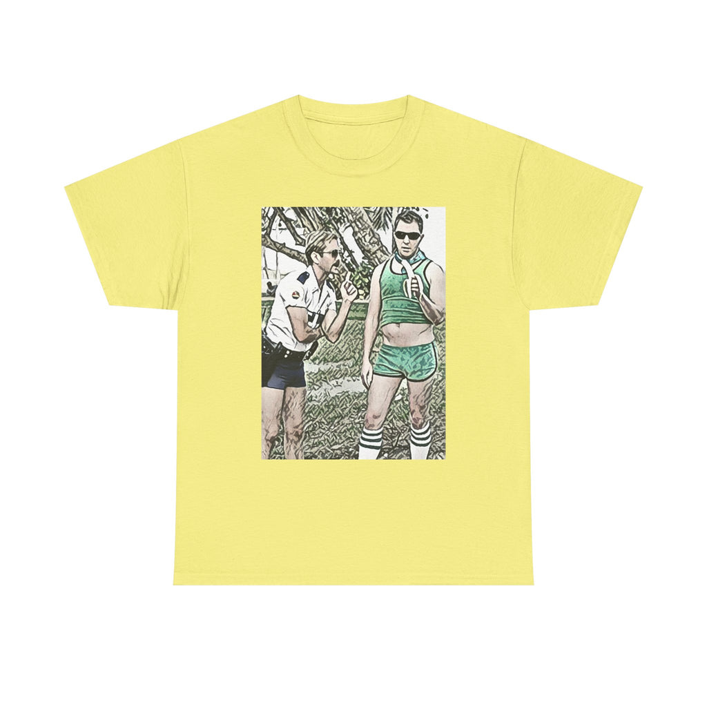 Reno 911 Graphic Print Short Sleeve Crew Neck Unisex Heavy Cotton Art Tee Shirt