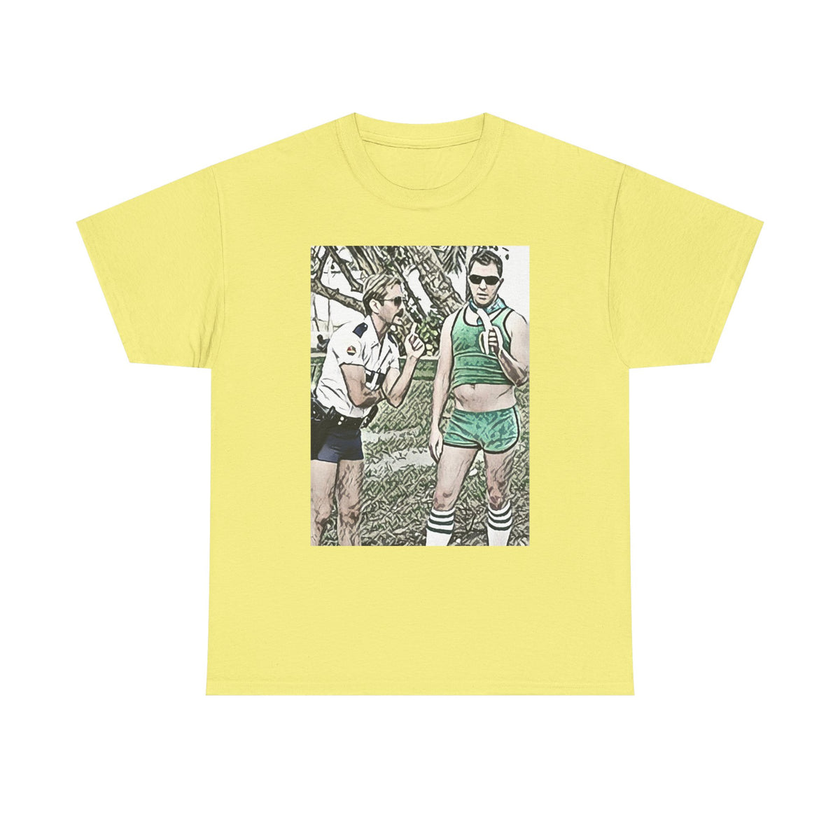 Reno 911 Graphic Print Short Sleeve Crew Neck Unisex Heavy Cotton Art Tee Shirt