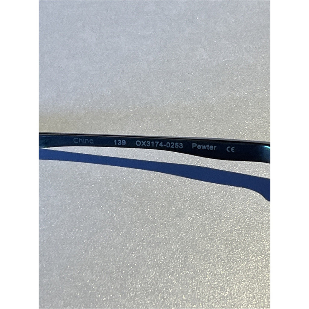 Oakley Barrelhouse 0.5 Pewter Eyeglasses OX3174-0253 53-18-139 Half Frames Only
