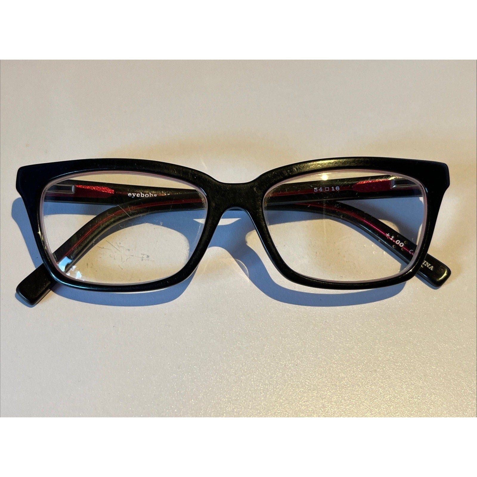 Eyebobs Eyeglass Frame Only Reading Glasses Purple Meeooww 2504 45 54-16 +1.00